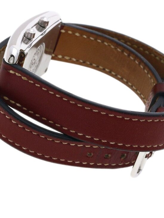 Hermes Cape Cod Duzon Double Tour Watch SS Leather main image 6